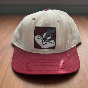 [NOS] Vintage Bugs Bunny Looney Tunes SnapBack Hat. One Size. Made in USA.